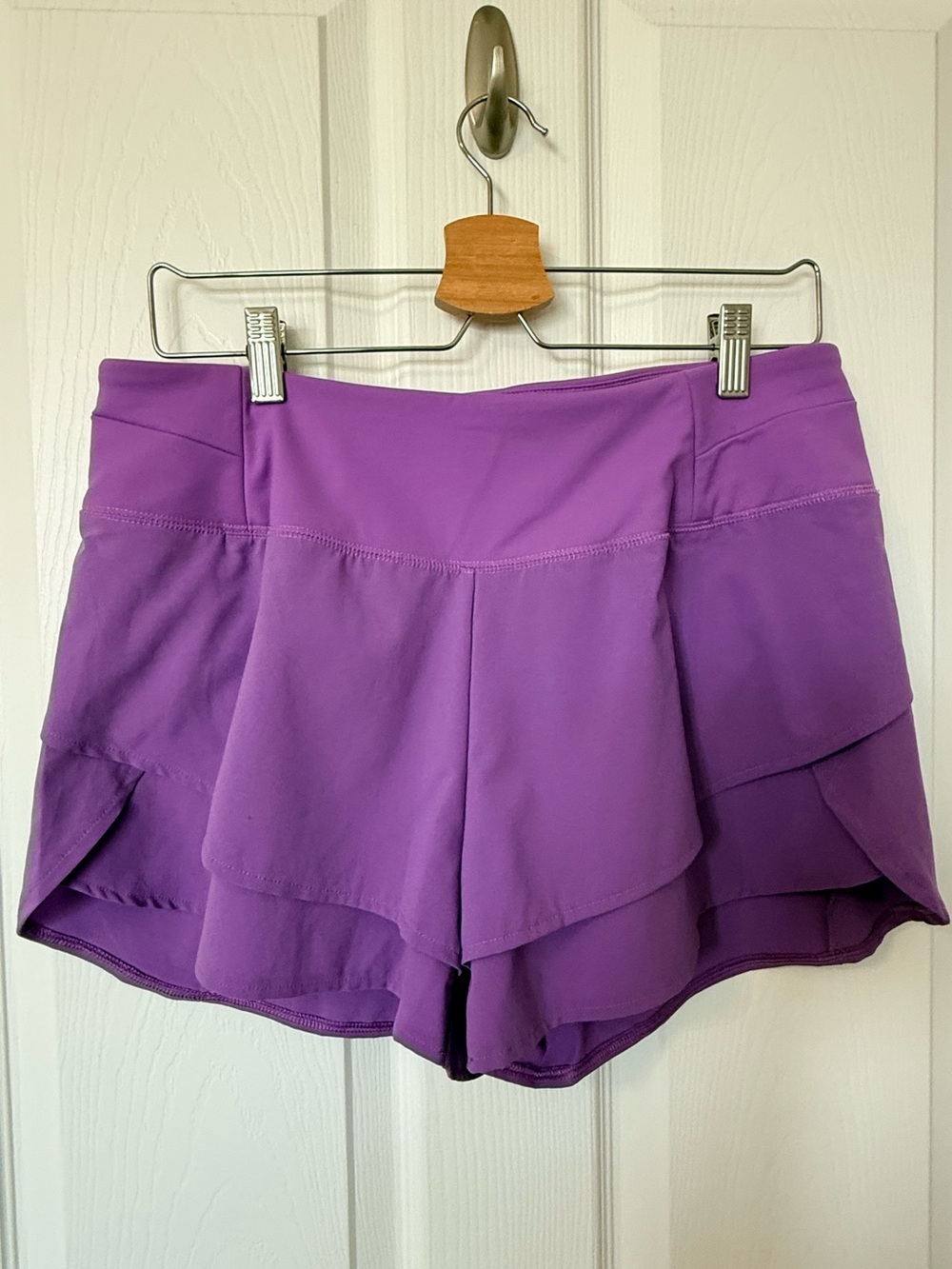CALIA by Carrie Underwood Purple Layered Flutter Athletic Shorts
